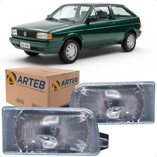 Farol Vw Saveiro Voyage Gol G1 1991 1992 93 94 95/... Arteb