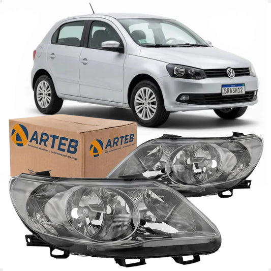 Farol Mascar Cromo Onix Defletor Gol G5 2009 A 2012 Arteb