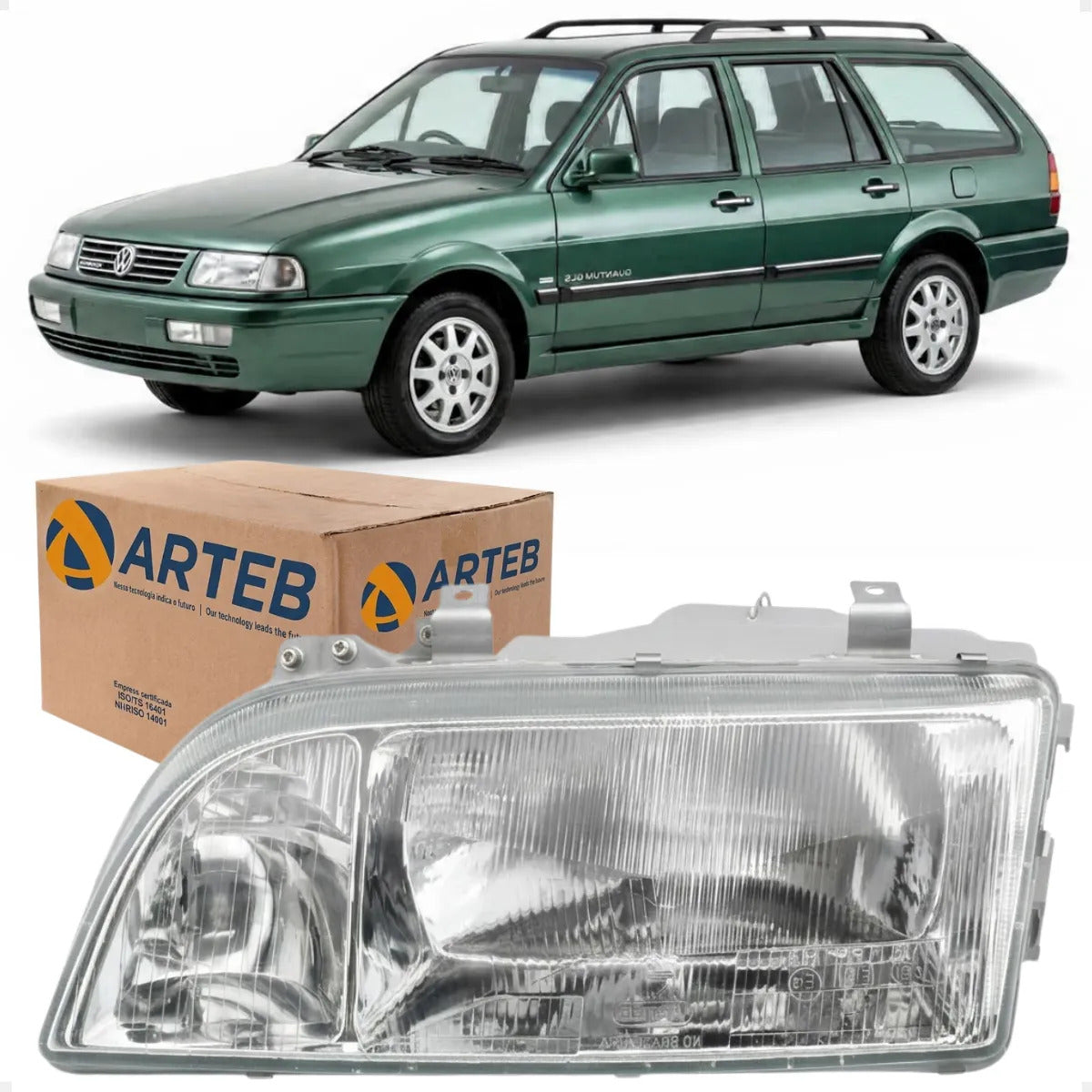 Farol Vidro Quantum Santana 1995 A 1995 Modelo Arteb
