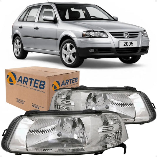 Farol Vw Parati Saveiro Gol G3 2000 A 2005 Foco Simple Arteb