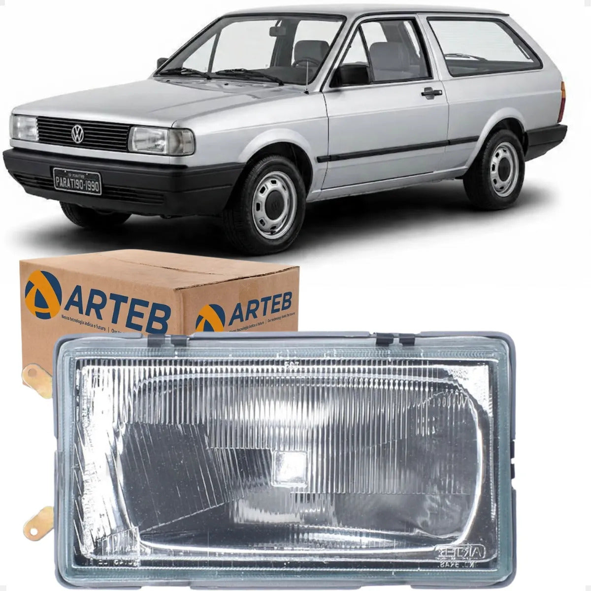 Farol Vw Gol Gts Saveiro Voyage Parati 1988 1989 1990 Arteb