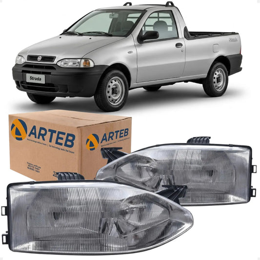 Farol Fiat Siena Strada G1 1996 A 2001 Foco Duplo Arteb