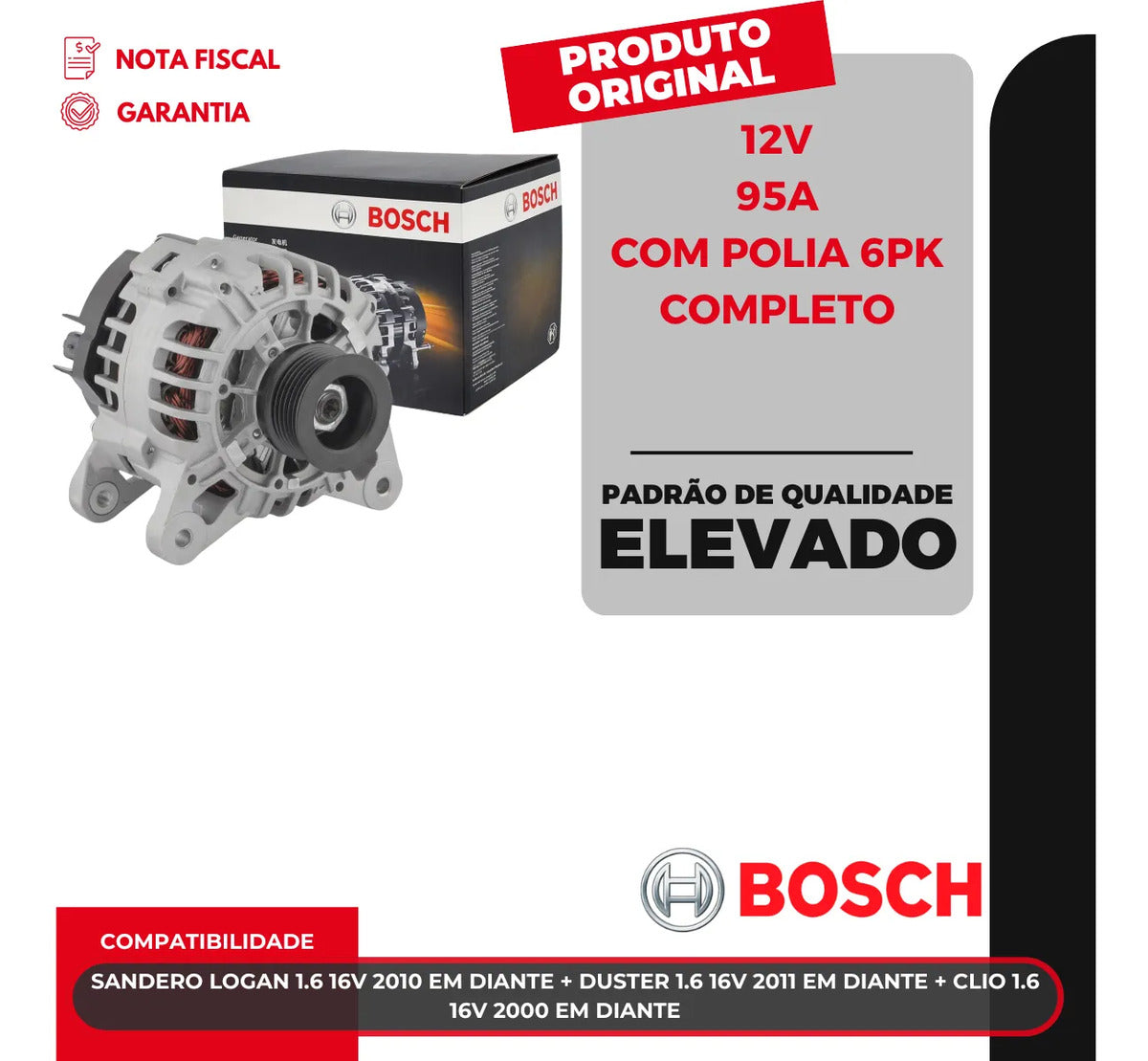 Alternador Bosch 1986a01697