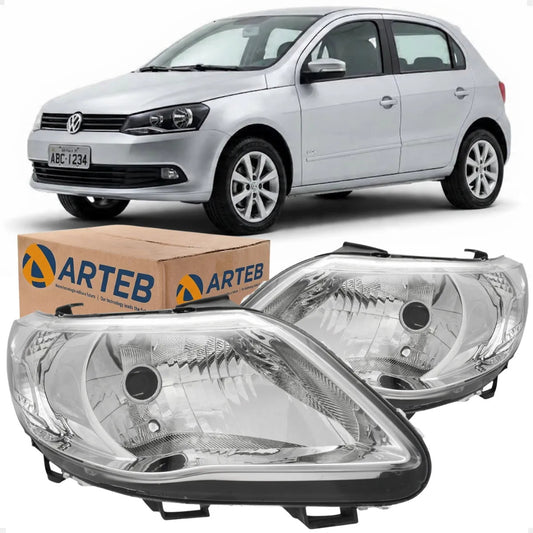 Farol Vw Gol G5 2009 2010 2011 2012 Foco Simples Arteb
