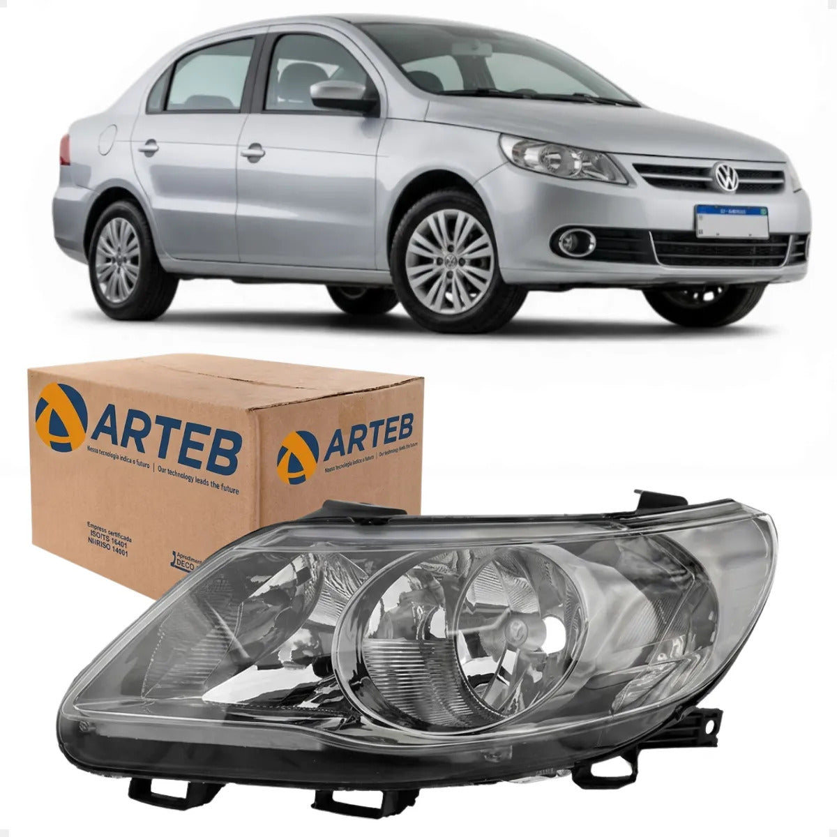 Farol Mascar Cromo Onix Defletor Voyage G5 2009 A 2012 Arteb