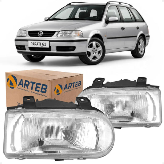 Farol Gol G2 Saveir Parati 1994 A 2005 Máscar Cromada Arteb