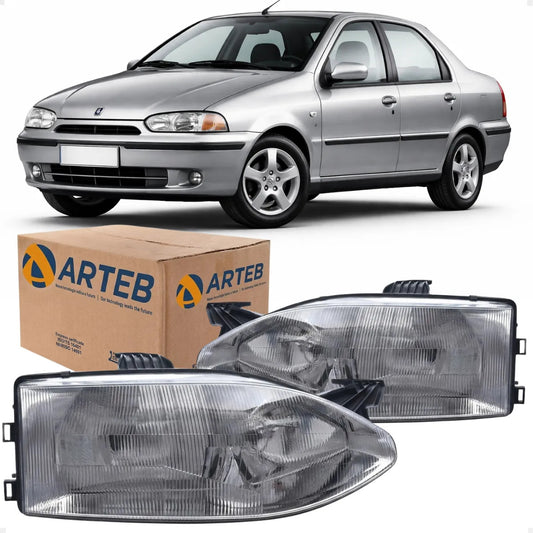 Farol Fiat Siena G1 1996 A 2001 Foco Duplo Arteb
