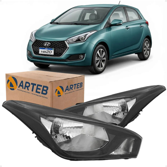 Farol Hb20 Hb20s Mascara Negra 2012 A 17 18 2019 Arteb