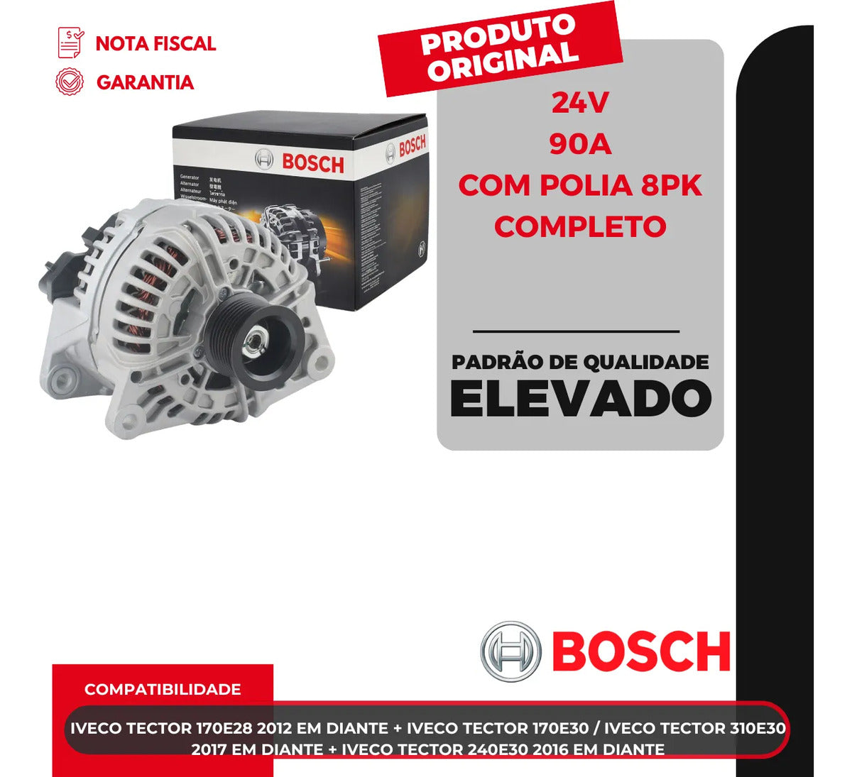 Alternador Gol G4 1.8 Power Total Flex 2005-2008