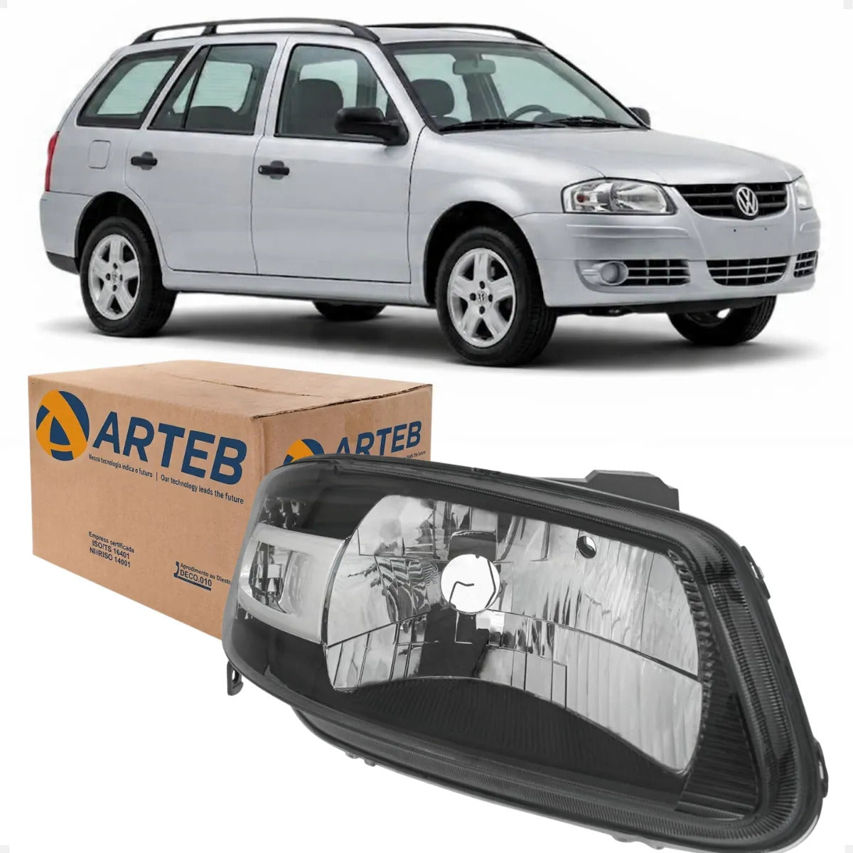 Farol Parati G4 2005 Diante Máscara Negra Defletor Cro Arteb