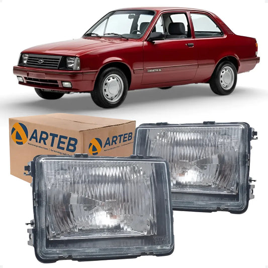 Farol Vidro Chevette 1983 A 1987 Marajo Chevy 500 Arteb