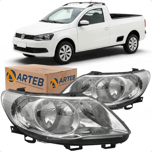 Farol Saveiro G5 2009 A 2012 Foco Duplo Defletor Malha Arteb