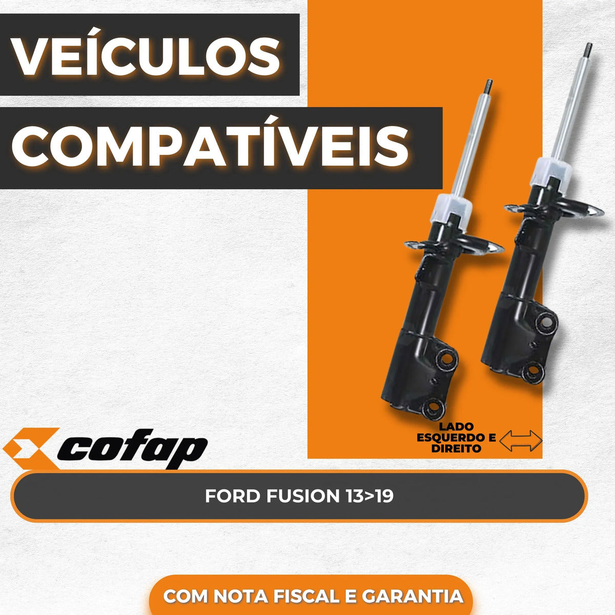 Par Amortecedor Dianteiro Ford Fusion 13/19 Cofap