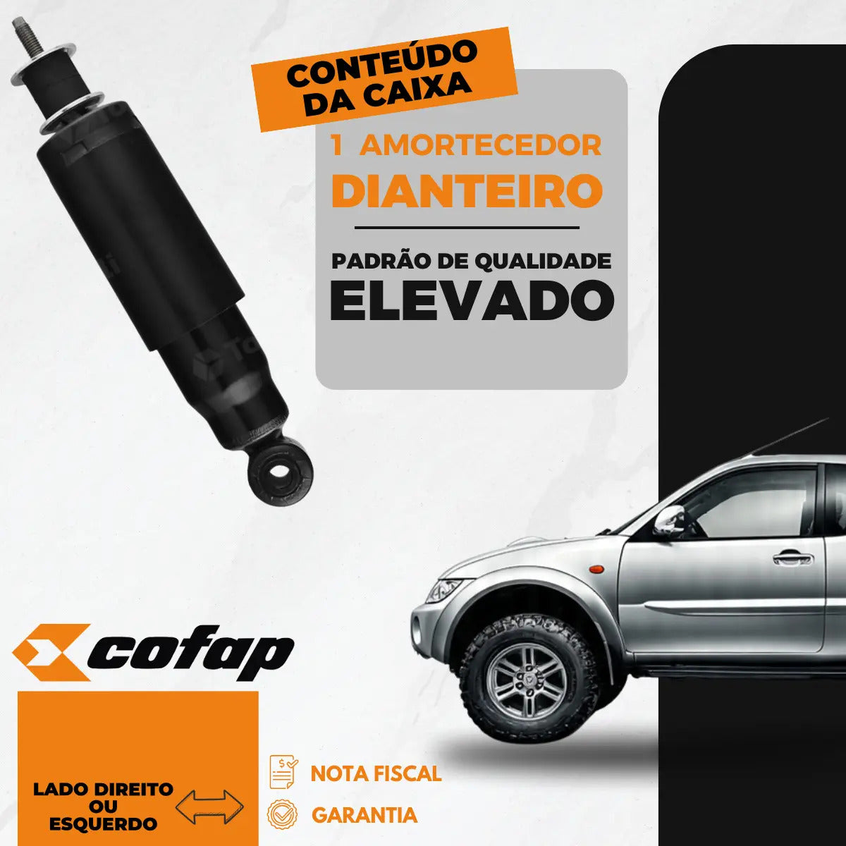 Amortecedor Dianteiro L200 Sport 2004 A 2006 Cofap Super
