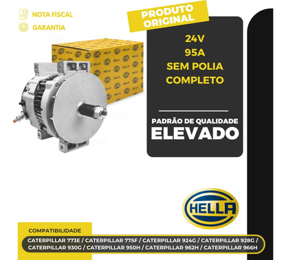 Alternador Caterpillar 773e 775f 924g 928g 930g 950h 24v 95a