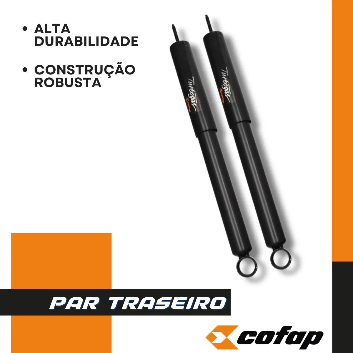 Par Amortecedor Traseiro Turbogás Cofap Hilux Sw4 2013 2014