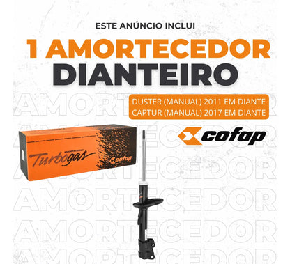 Amortecedor Dianteiro Duster Manual Até 2014 - Cofap