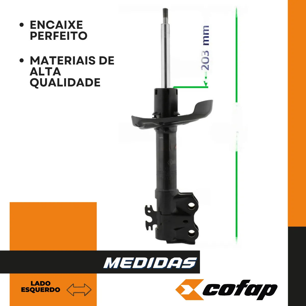 Amortecedor Dianteiro Esquerdo Corolla Cross 2021/cofap