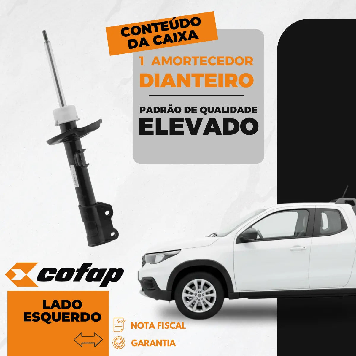 Amortecedor Strada 2016 A 2024 Cofap Gp33399