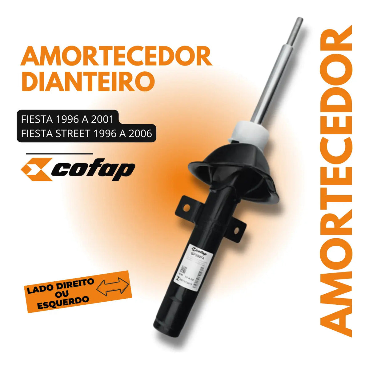 Amortecedor Dianteiro Fiesta 1996 A 01  Street 96 A 06 Cofap