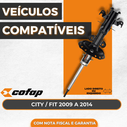 Amortecedor Dianteiro Fit City 2009 2010 2011 2012 13 Cofap