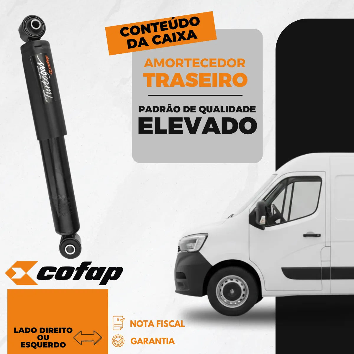 Amortecedor Traseiro Master 2.3 16v Original Cofap