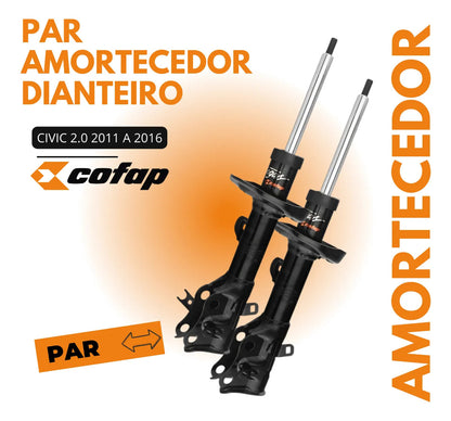 Par Amortecedor Dianteiro  Honda Civic 2.0 12/16 Cofap
