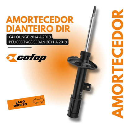 Amortecedor Dianteiro Direito 408 Sedan 2011 A 2019 - Cofap