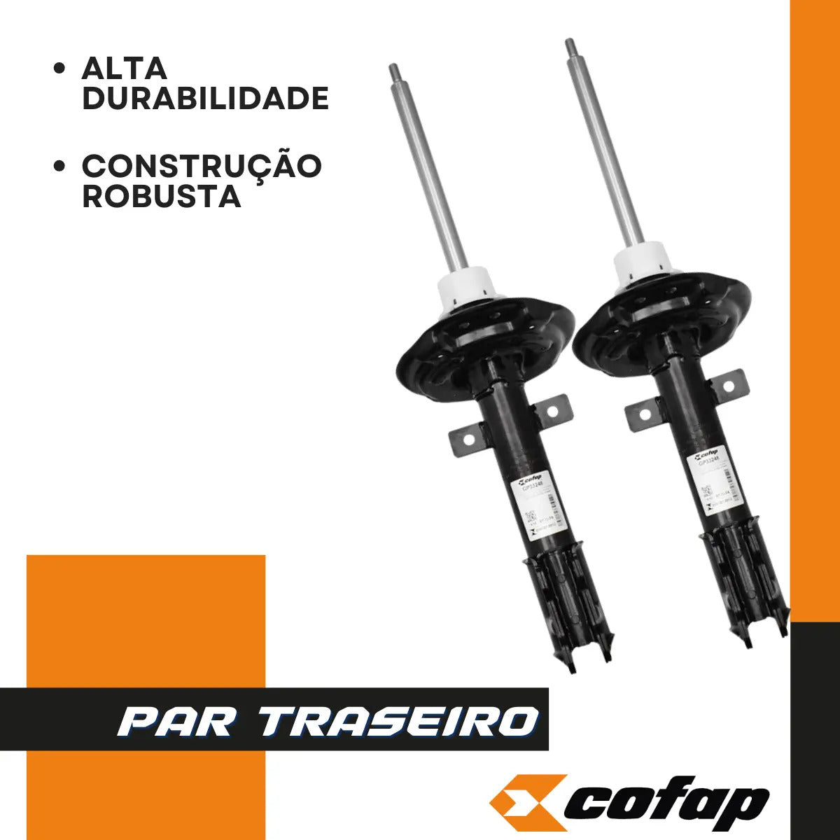 Par Amortecedor Traseiro Oroch 2015 16 17 Em Diante - Cofap