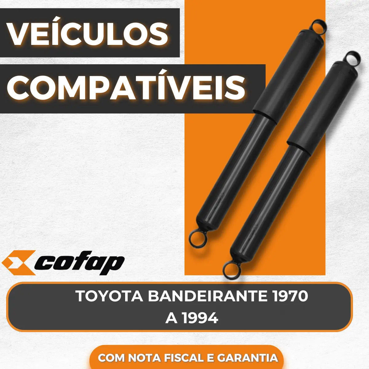 Par Amortecedor Dianteiro Bandeirante 1970 A 1994 Cofap