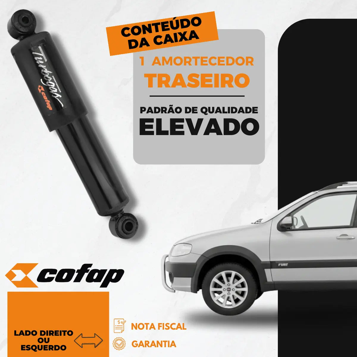 Amortecedor Traseiro Palio Weekend Locker Advent. Cofap