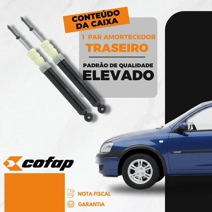 Par Amortecedor Traseiro Gm Corsa Celta Classic Prisma Cofap