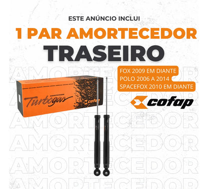 Par Amortecedor Traseiro Original Cofap Spacefox 2010
