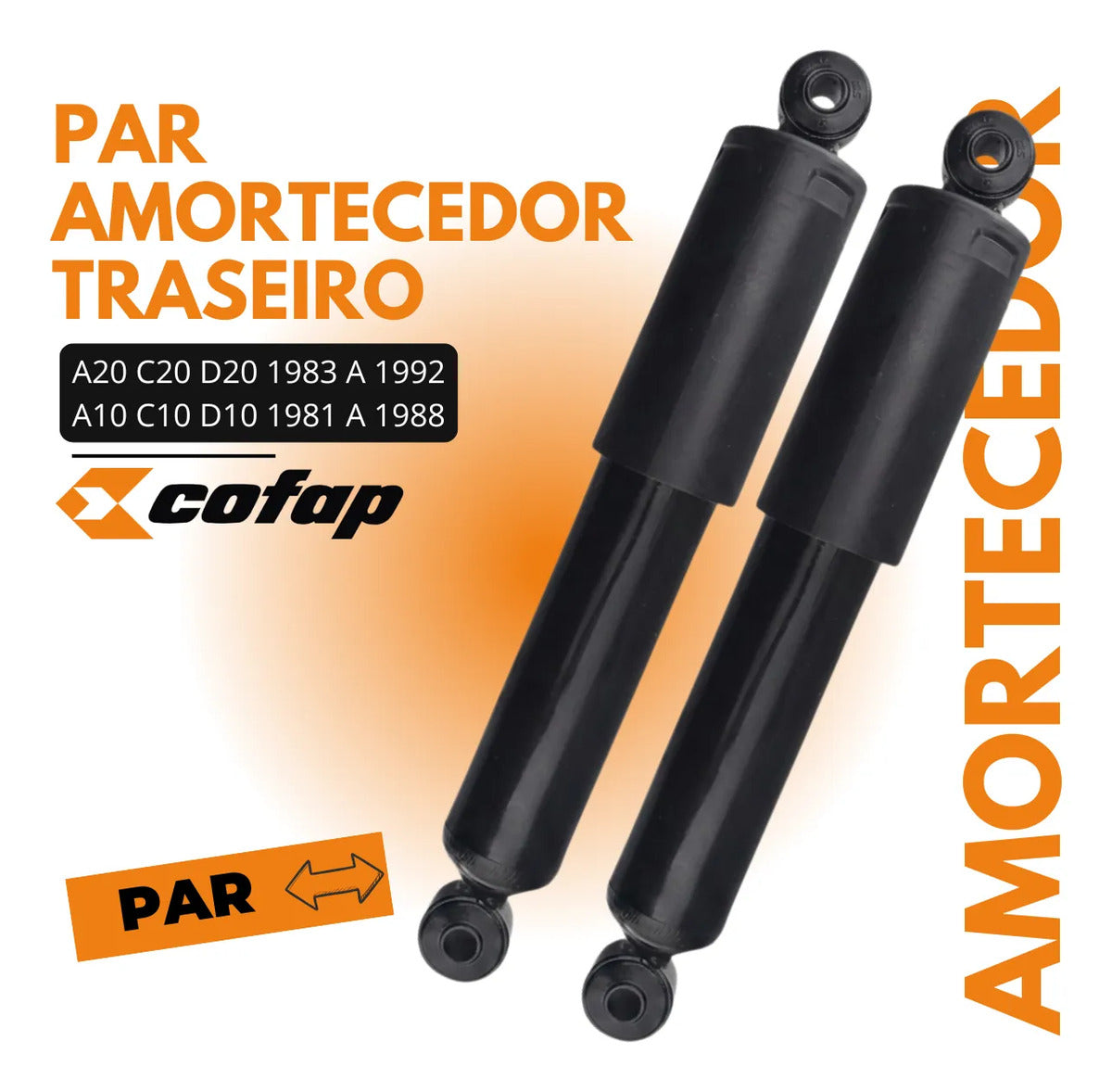 Par Amortecedor Dianteiro Gm D10 79 80 81 82 Original Cofap