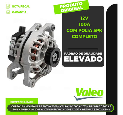 Alternador Corsa Montana 1.0 1.4 1.8 2003 12v 100a Completo