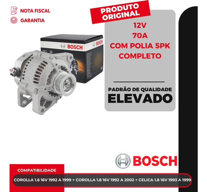 Alternador 1.8 16v Corolla 1.6 1.8 16v Original Bosch