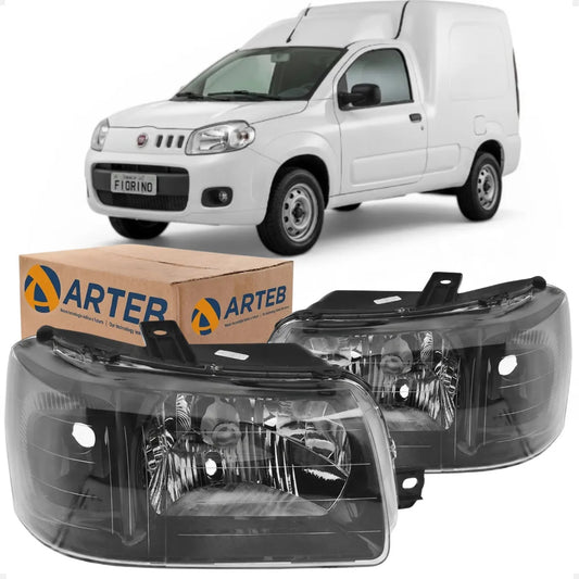 Farol Fiorino 2004 A 2013 Máscara Negra Pisca Preto Arteb