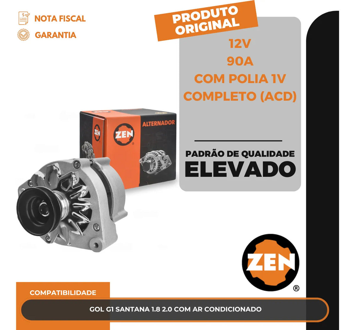 Alternador Gol 1.8 2.0 Saveiro Parati 1.6 1.8 1981 A 1998