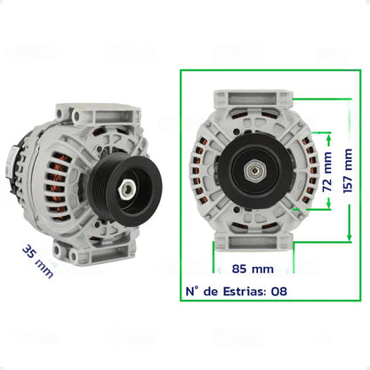 Alternador Hella Para Scania 2004/2007 24v 100a 8pk