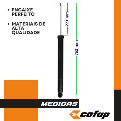 Par Amortecedor Traseiro Focus 2.0 2014 2015 Cofap Original