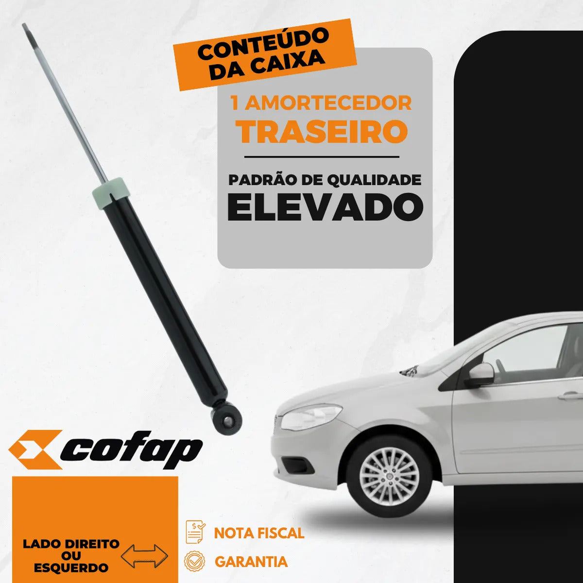 Amortecedor Traseiro Grand Siena 2013 Original Cofap