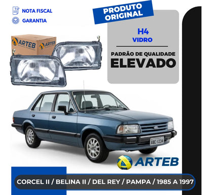 Farol Ford Corcel 2 Belina 2 Del Rey 1989 1990 1991 Arteb