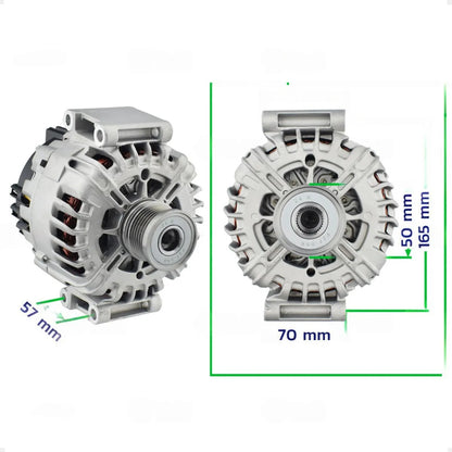 Alternador Sprinter 2.0 2.2 220a 12v Com Polia 6pk  Pilotado