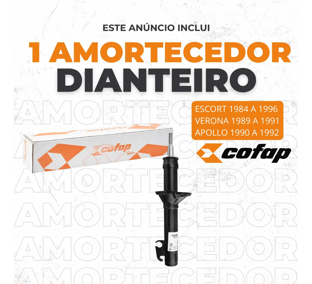 Amortecedor Dianteiro Cofap Verona 1989 A 1991 - Sm27025