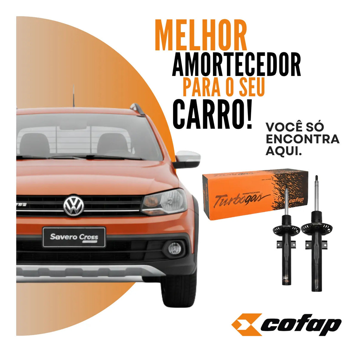 Par Amortecedor Dianteiro Saveiro Cross 2015 Em Diante Cofap