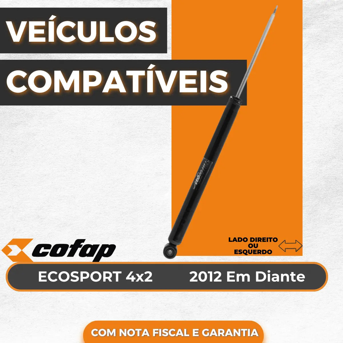 Amortecedor Traseiro Ecosport 2013 2014 Original Cofap