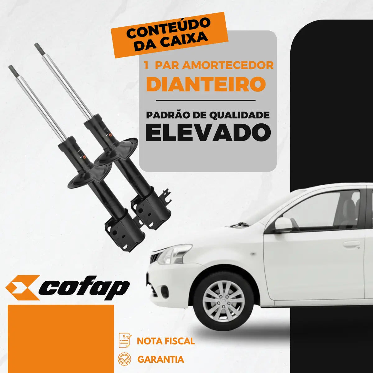 Par Amortecedor Dianteiro Etios Sedan 2014 2015 Origin Cofap
