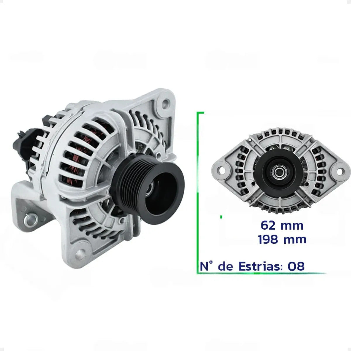 Alternador Mbb Volvo B12b B10m B12m Fh12 24v 110a 8pk