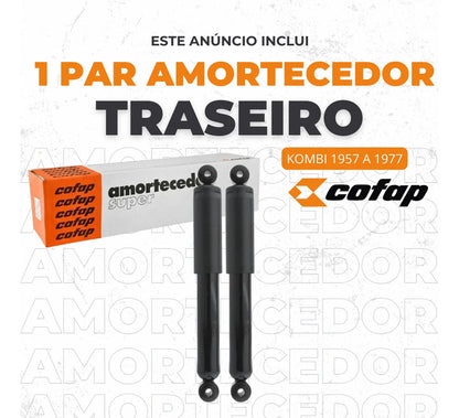 Par Amortecedor Traseiro Kombi 1957 A 1977 Original Cofap