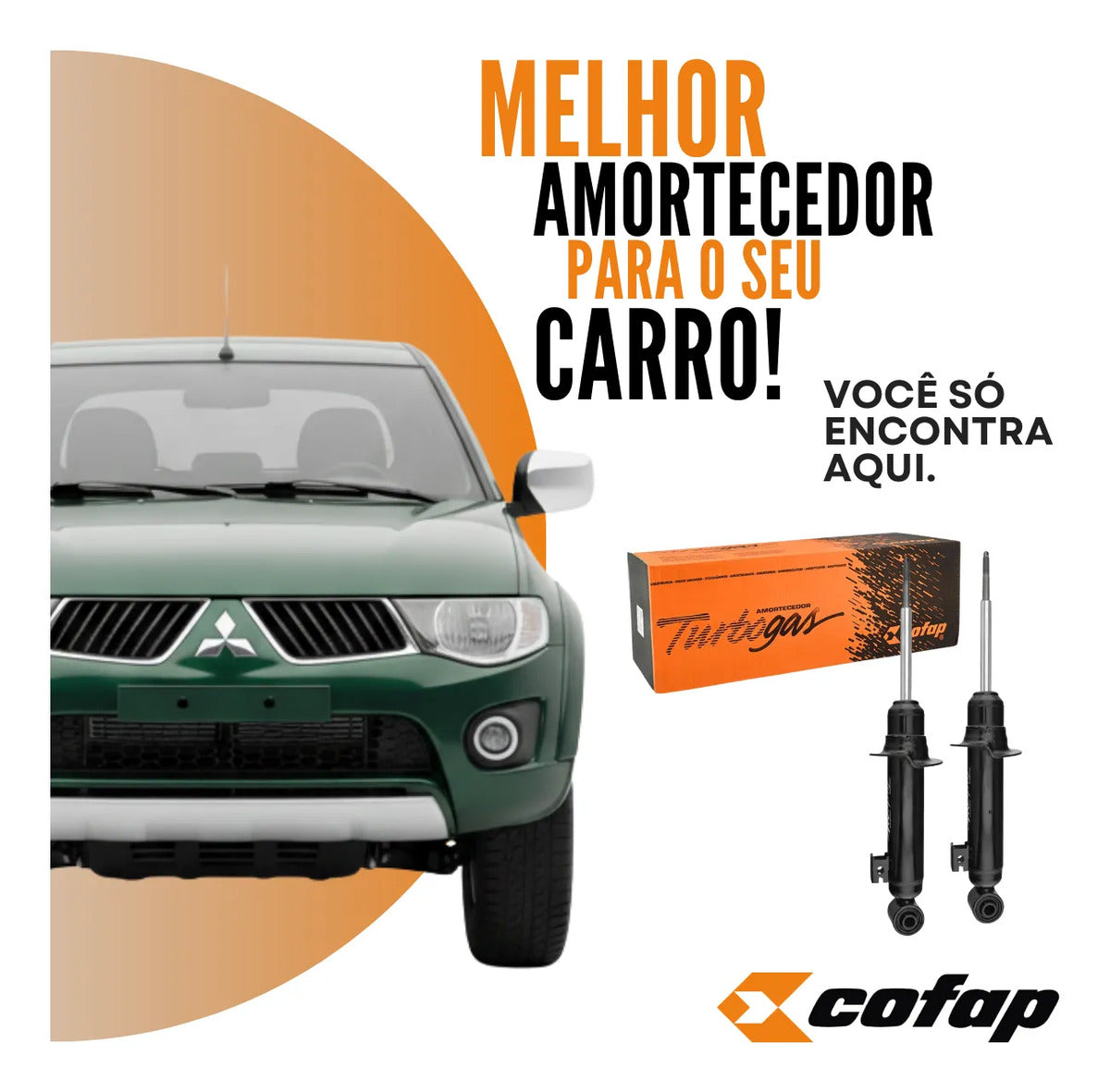 Par Amortecedor Dianteiro L200 Triton 2010 2011 2012 Cofap